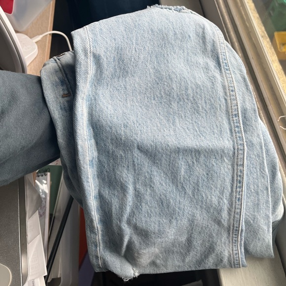 Agolde Riley High Rise Straight Crop in Shatter - Picture 7 of 7